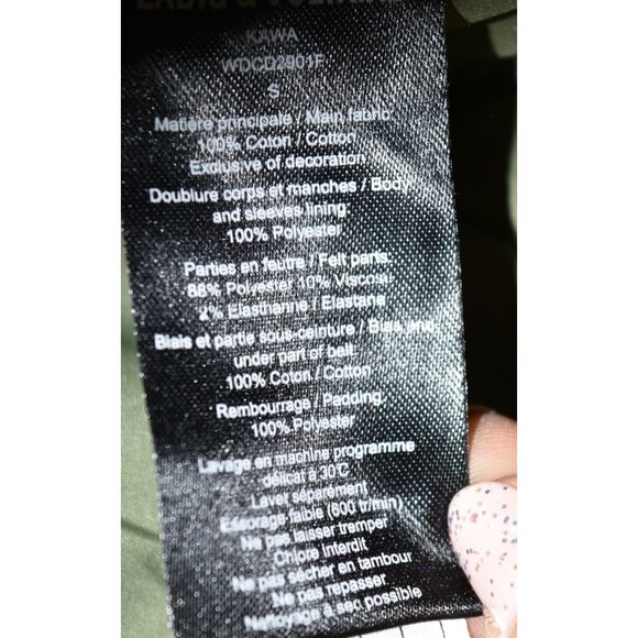 $550 ZADIG AND VOLTAIRE KAWA MOTO BOMBER Jacket Military Coat Warm Winter S - Picture 11 of 11